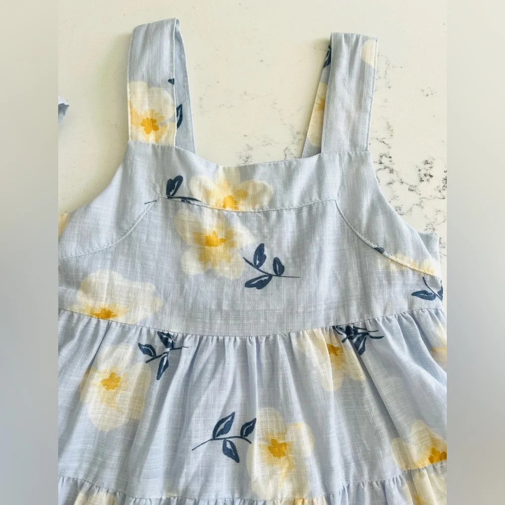 NWOT Joie Blue Floral Dress with Matching Headband Size 3T - Picture 2 of 9